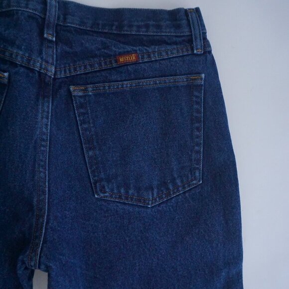 Rustler Blue Dark Wash Straight Leg Denim Jeans Size 32X30 - Picture 11 of 12